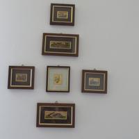 quadretti in foglia d'oro di paesaggi, come nuovi