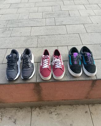 2 paia di Vans(mis 42) 1 paio Nike(mia 42,5)