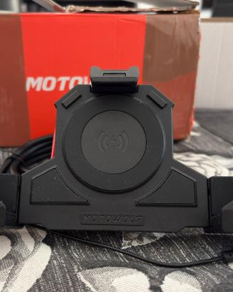 Porta cellulare per moto con basetta di ricarica