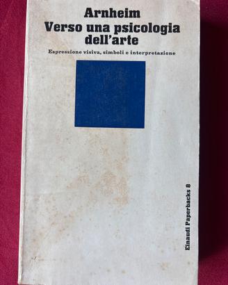 Libro Verso una psicologia dell’arte