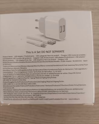  STOCK 50 CARICABATTERIE  CON DOPPIA PORTA USB 