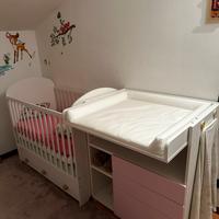 Camera bambini completa rosa (come nuova)
