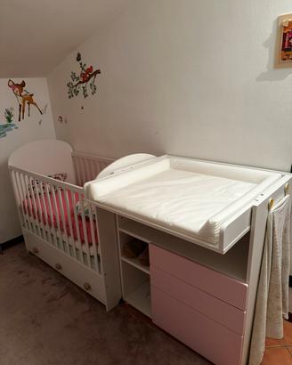 Camera bambini completa rosa (come nuova)