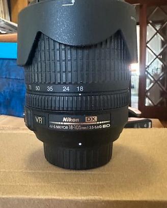 Obiettivo Nikon AF-S 18-105 VR (stabilizzato)