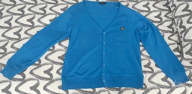 Lyle & Scott cardigan blu taglia M