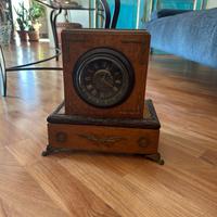 Orologio in legno, 2 specchi