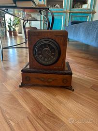 Orologio in legno, 2 specchi