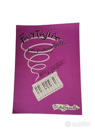 spartito musicale vintage Fantasia per pianoforte