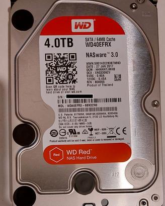 Hard Disk SATA, SAS, WD Red per NAS, M.2 e USB 3.0