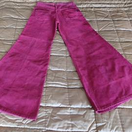 Pantaloni Stile Y2K/Vintage zampa di elefante