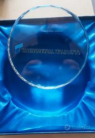 oggetto ricordo rheinmetall italia crest vetro