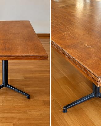 Tavolo vintage in legno elegante e particolare 6ps