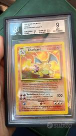 Carta pokemon Charizard set base ita BGS 9