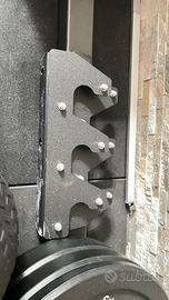 Staffe per tre bilancieri