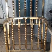 Letto singolo in ottone 