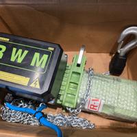Paranco elettrico a catena RWM, mai utilizzato