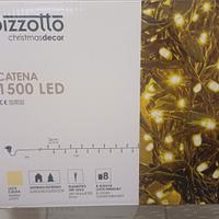 catena luminosa 1500 led x albero natale