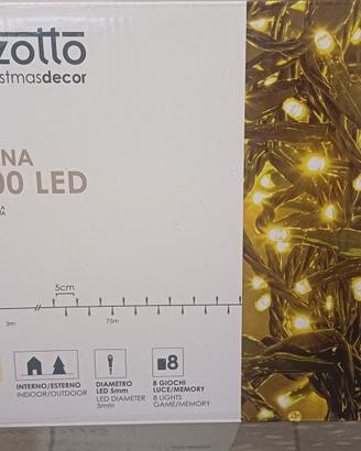 catena luminosa 1500 led x albero natale