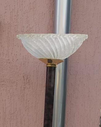 Lampada da terra in radica