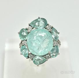 Esclusivo Anello Natural Tourmalina Paraiba