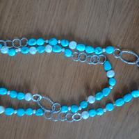 collana con pietre Turchese