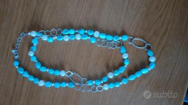 collana con pietre Turchese