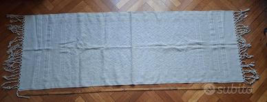 Runner da tavola Lino Ricamato 176x62cm Ecrù