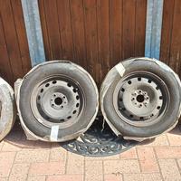 4 cerchi gommati m+s neve 4x108 r14