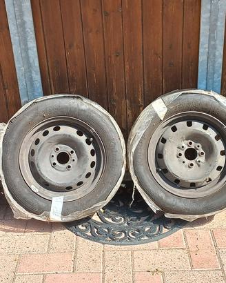 4 cerchi gommati m+s neve 4x108 r14