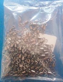 pacco di 100 girelle pesca numero 8 misura cm 1
