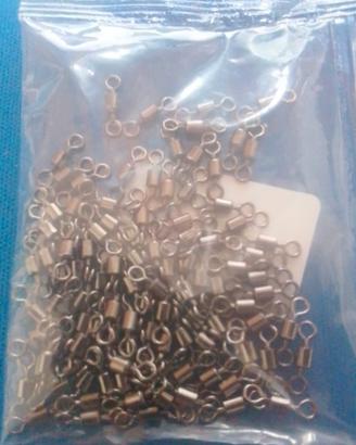 pacco di 100 girelle pesca numero 8 misura cm 1