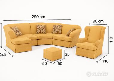 Divano ad angolo poltrona made in italy