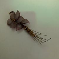 Fiore con spiga in vetro di murano