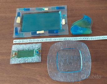 Set oggetti di vetro 