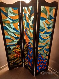 paravento dipinto a mano