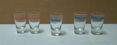 Bicchierini Amaro Averna da collezione 5 pz