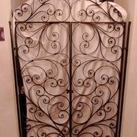 Cancello decorativo in ferro battuto 119x200