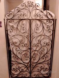 Cancello decorativo in ferro battuto 119x200
