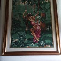 Quadri ricamati interamente a mano a mezzo punto