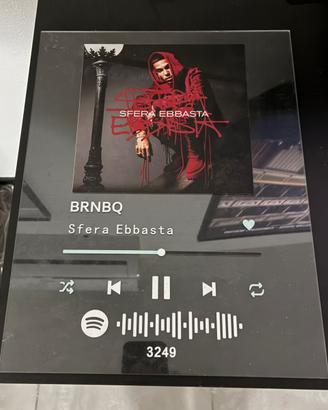 Targa Spotify Sfera Ebbasta BRNBQ