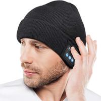 Cappellino bluetooth con microfono nero unisex