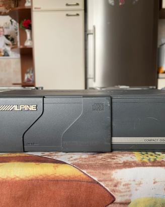 Caricatore cd alpine 6 dischi old school