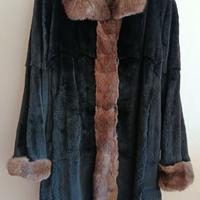Cappotto double face in visone Kolinsky e martora