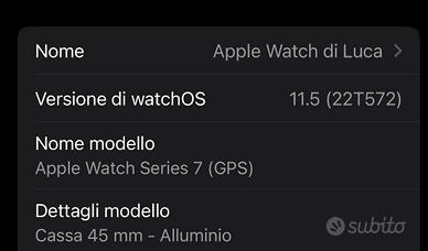 Apple Watch serie 7 Gps