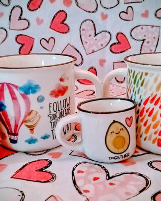 LEGAMI Tazzine Avocado Tazze CupPuccino Air Balloo