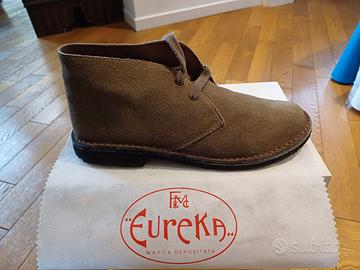 EUREKA -Polacchine pelle marrone N°34