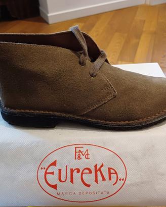 EUREKA -Polacchine pelle marrone N°34