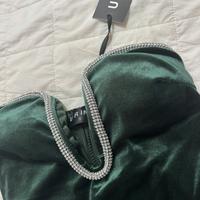 Abitino velluto verde di urink nuovo