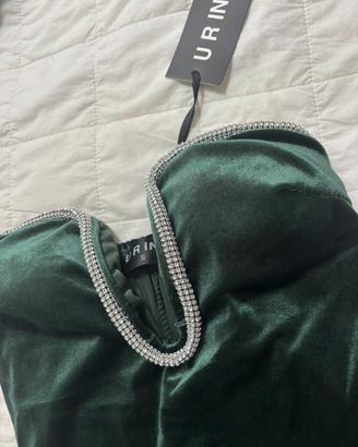 Abitino velluto verde di urink nuovo