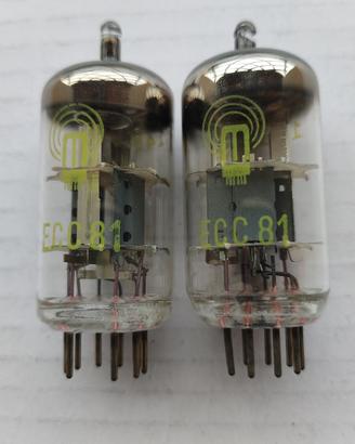 Coppia Selez. Valvole ECC81 RFT ( Philips DDR )